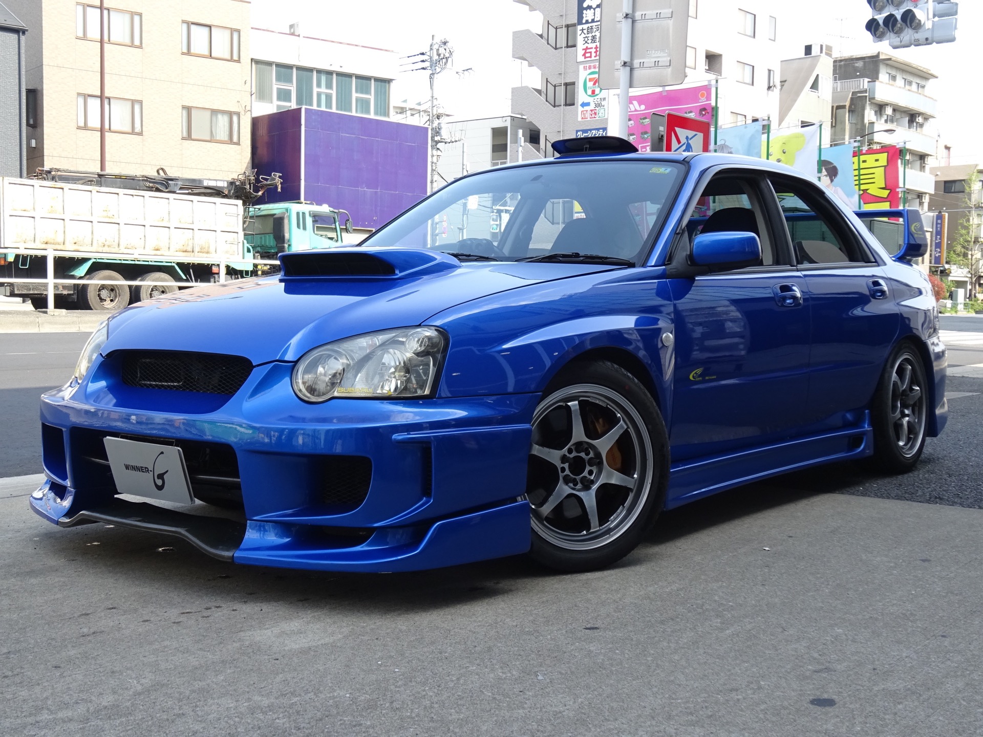 インプレッサ gdb 涙目 WRXSTI チャージスピード製フロントバンパー